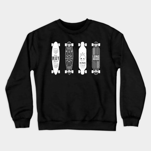 Four Skateboards Crewneck Sweatshirt by saigon199x